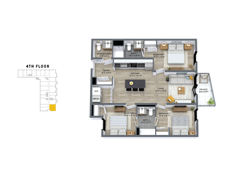 1744 N Western Ave Studio-3 Beds Apartment for Rent - Photo Gallery 78